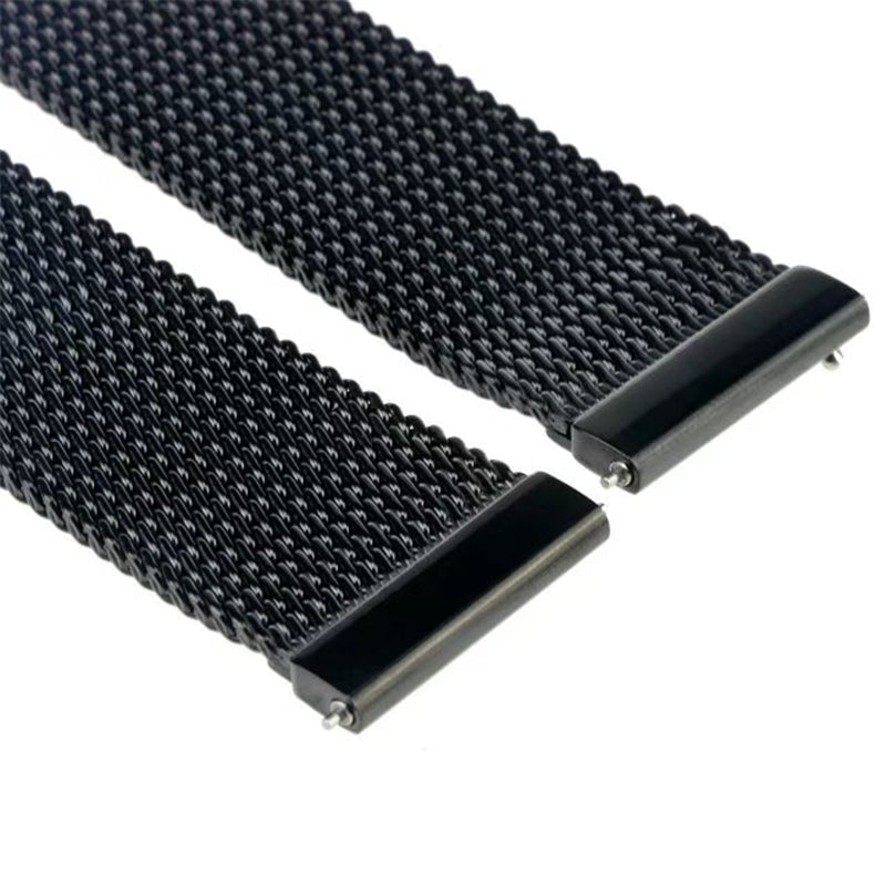 22mm Net Stainless Steel Smart Watch Band Strap for Huawei Watch GT2e/GT2 46mm - Black