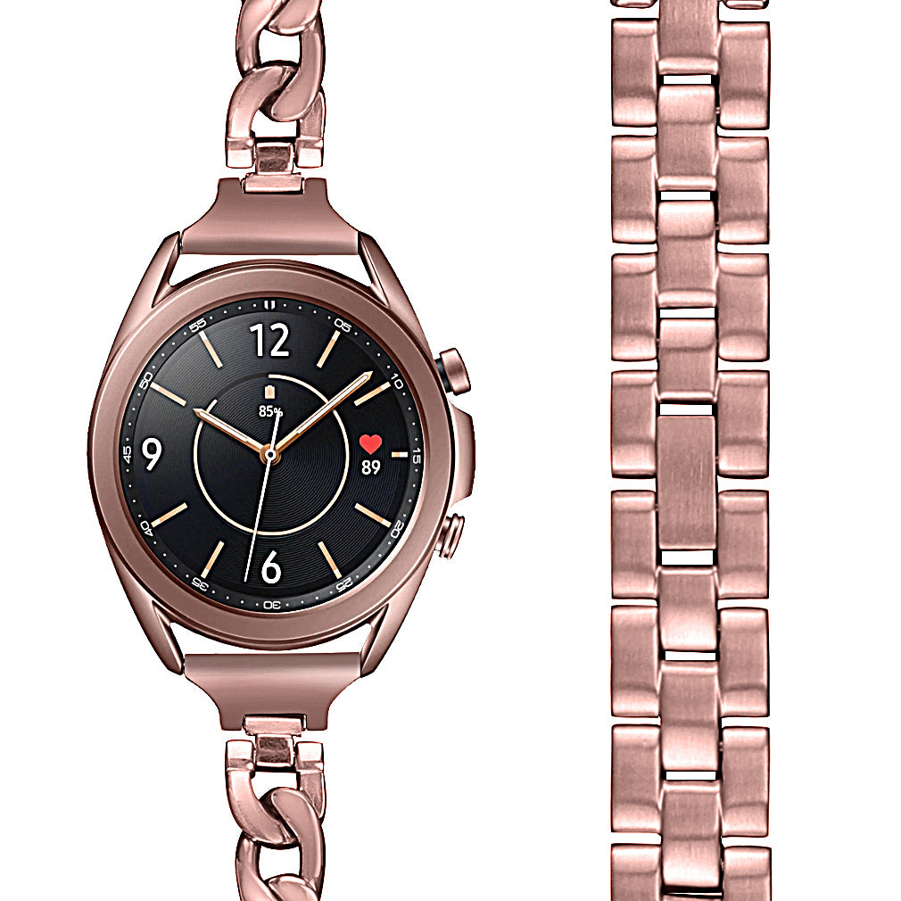 Quality Stainless Steel Watch Replacement Band for Samsung Galaxy Watch 3 - Rose Gold