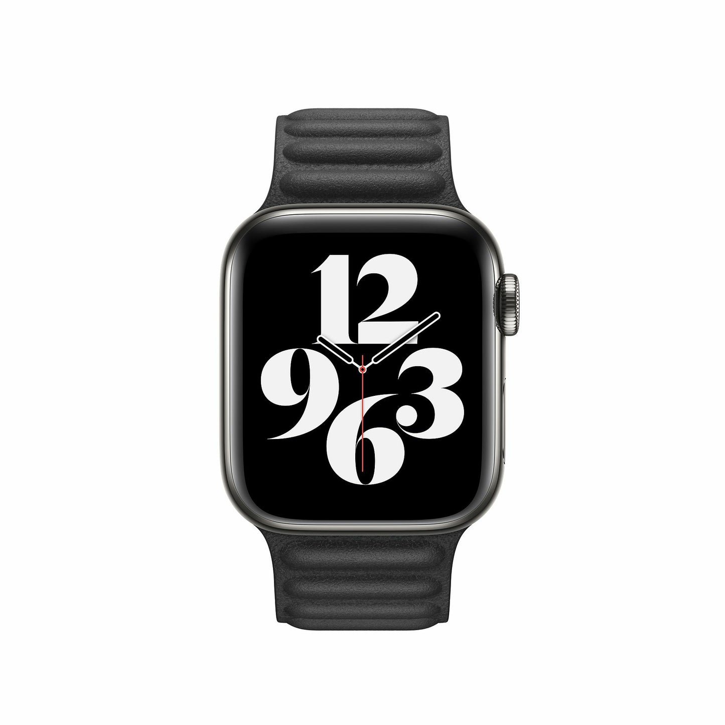 Magnetic Loop Leather Watch Replace Strap for Watch Ultra 49mm / Series 8 / 7 45mm / Series 6 / SE / SE (2022) 44m / 5 / 4 44mm / Series 1 / 2 / 3 42mm - Black