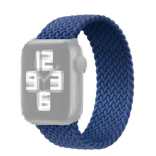 Elastic Nylon Watch Band Replacement Watch Strap 24mm for Apple Watch Ultra 49mm / Series 8 / 7 45mm 6 / 5 / 4 / SE / SE (2022) 44mm, Series 3 / 2 / 1 42mm [Size: S] - Sky Blue
