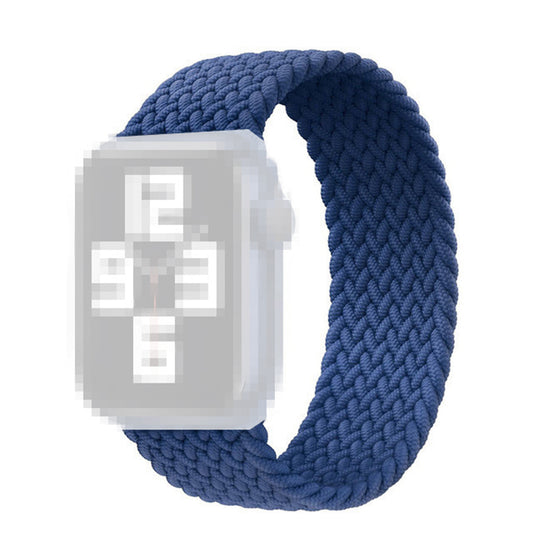 Elastic Nylon Watch Band Replacement Watch Strap 24mm for Apple Watch Ultra 49mm / Series 8 / 7 45mm 6 / 5 / 4 / SE / SE (2022) 44mm, Series 3 / 2 / 1 42mm [Size: M] - Sky Blue