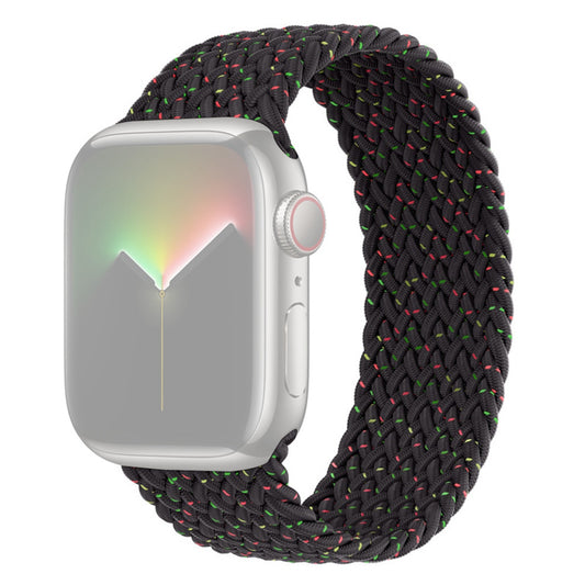 Elastic Nylon Watch Band Replacement Watch Strap 24mm for Apple Watch Series 7 / 8 41mm / Series 4 / 5 / SE / SE(2022) / 6 40mm / Watch Series 1 / 2 / 3 38mm [Size: S] - Colorful