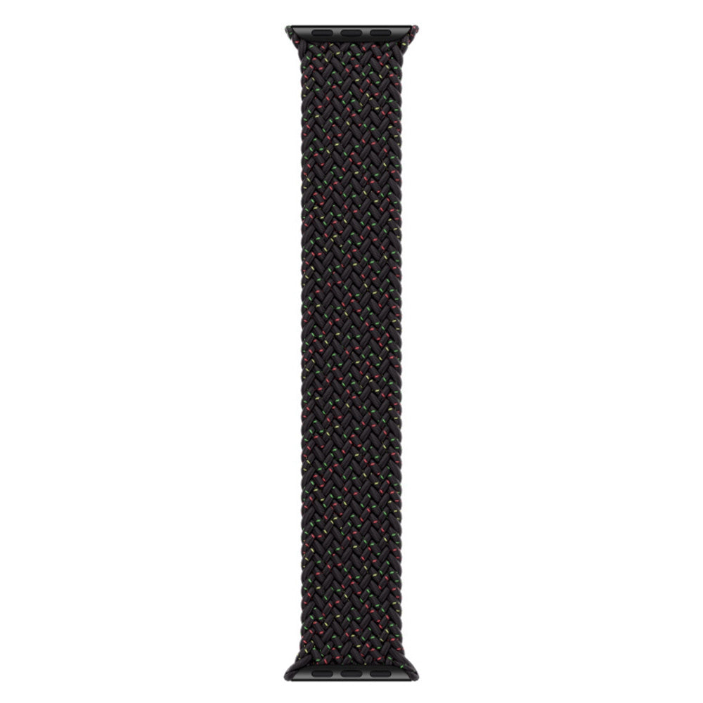 Elastic Nylon Watch Band Replacement Watch Strap 24mm for Apple Watch Series 7 / 8 41mm / Series 4 / 5 / SE / SE(2022) / 6 40mm / Watch Series 1 / 2 / 3 38mm [Size: S] - Colorful