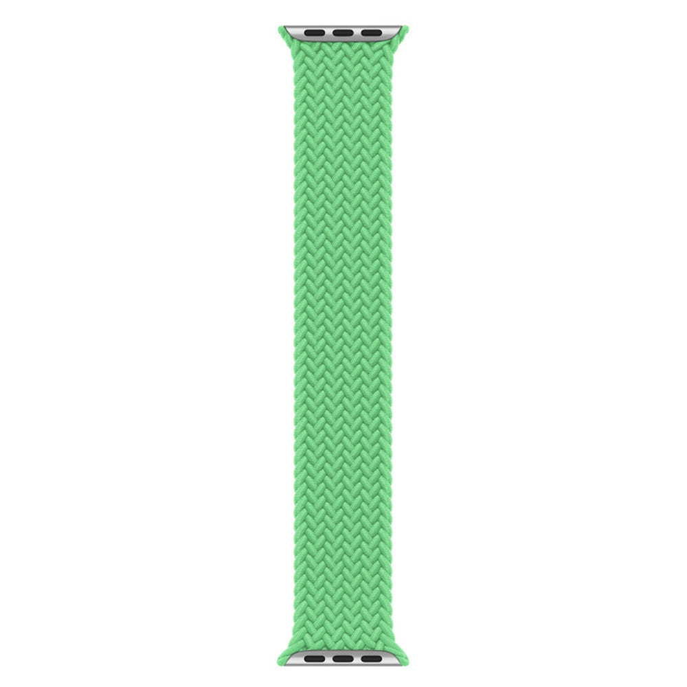 Elastic Nylon Watch Band Replacement Watch Strap 24mm for Apple Watch Series 7 / 8 41mm / Series 4 / 5 / SE / SE(2022) / 6 40mm / Watch Series 1 / 2 / 3 38mm [Size: S] - Green