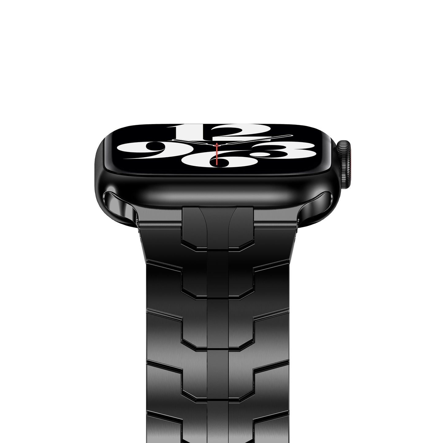 Adjustable Stainless Steel Strap Metal Watchband for Apple Watch Ultra 49mm / Series 8 45mm / 7 45mm / Watch Series 6 / SE 44mm / SE (2022) 44mm / 5 / 4 44mm / Watch Series 3 / 2 / 1 42mm - Black