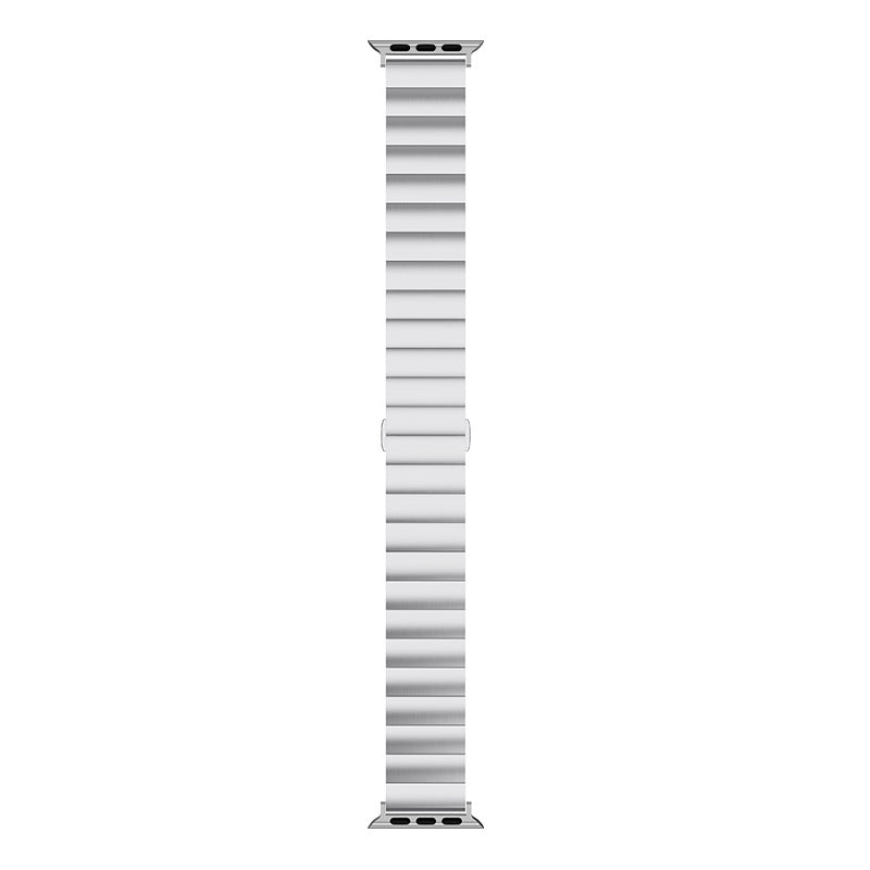 Smart Watch Band Metal Watch Strap Replacement for Apple Watch Ultra 49mm / Series 8 45mm / 7 45mm / Watch Series 6 / 5 / 4 / SE 44mm / SE (2022) 44mm / Watch Series 1 / 2 / 3 42mm - Silver