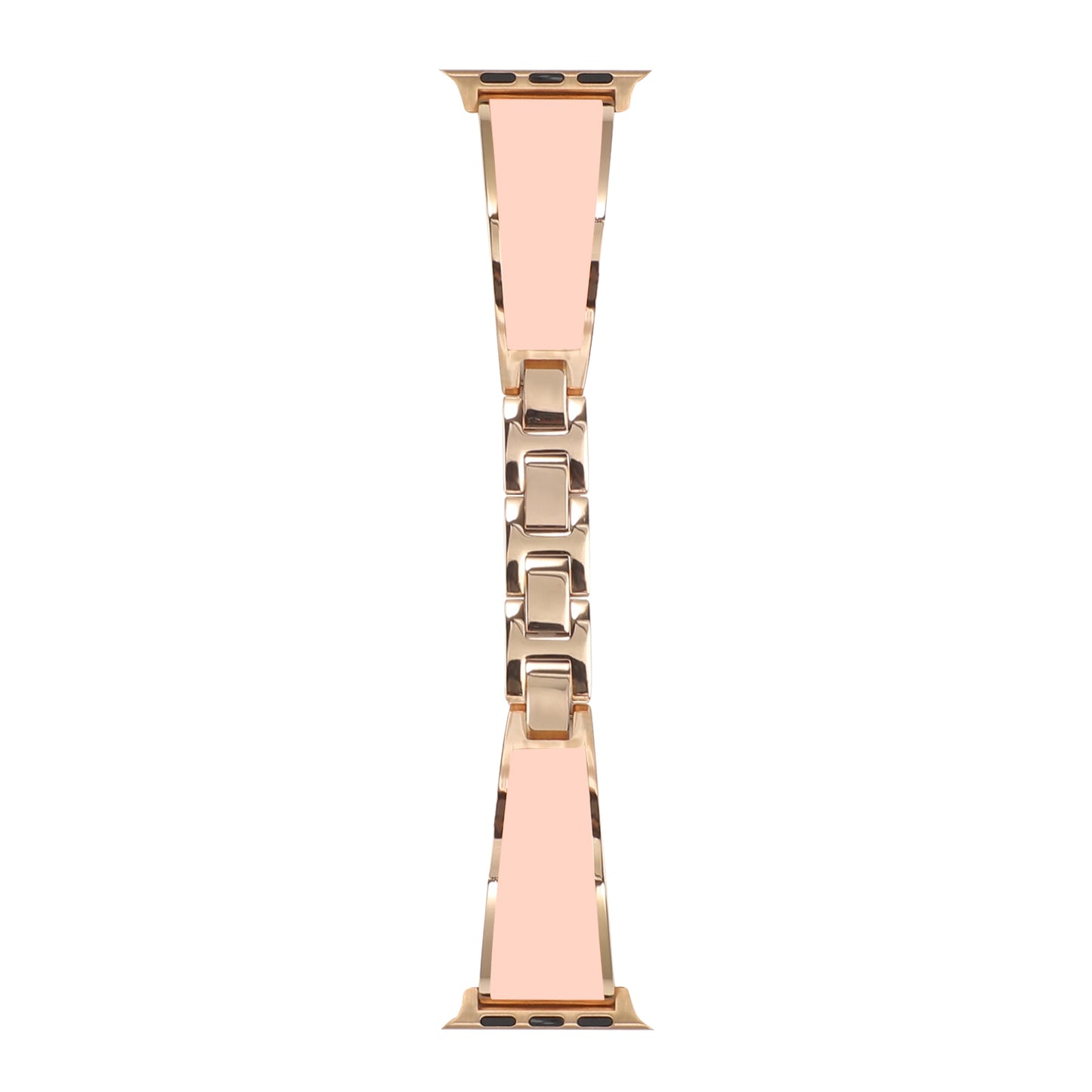 for Apple Watch Series 1 / 2 / 3 42mm / SE / Series 4 / 5 / 6 44mm / Series 7 45mm / Series 8 45mm Chain Style Bracelet Stainless Steel Watchband Watch Strap - Pink