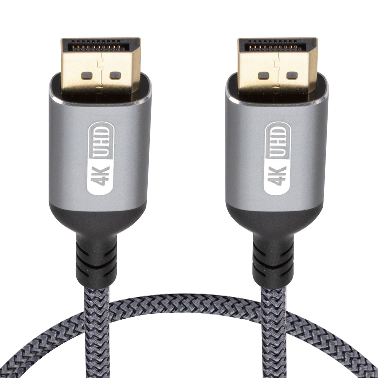 Uniqkart 2m DP Cable Convertor 4K High Speed Gold-plated Interface Braided Displayport Cord for Computer Gaming