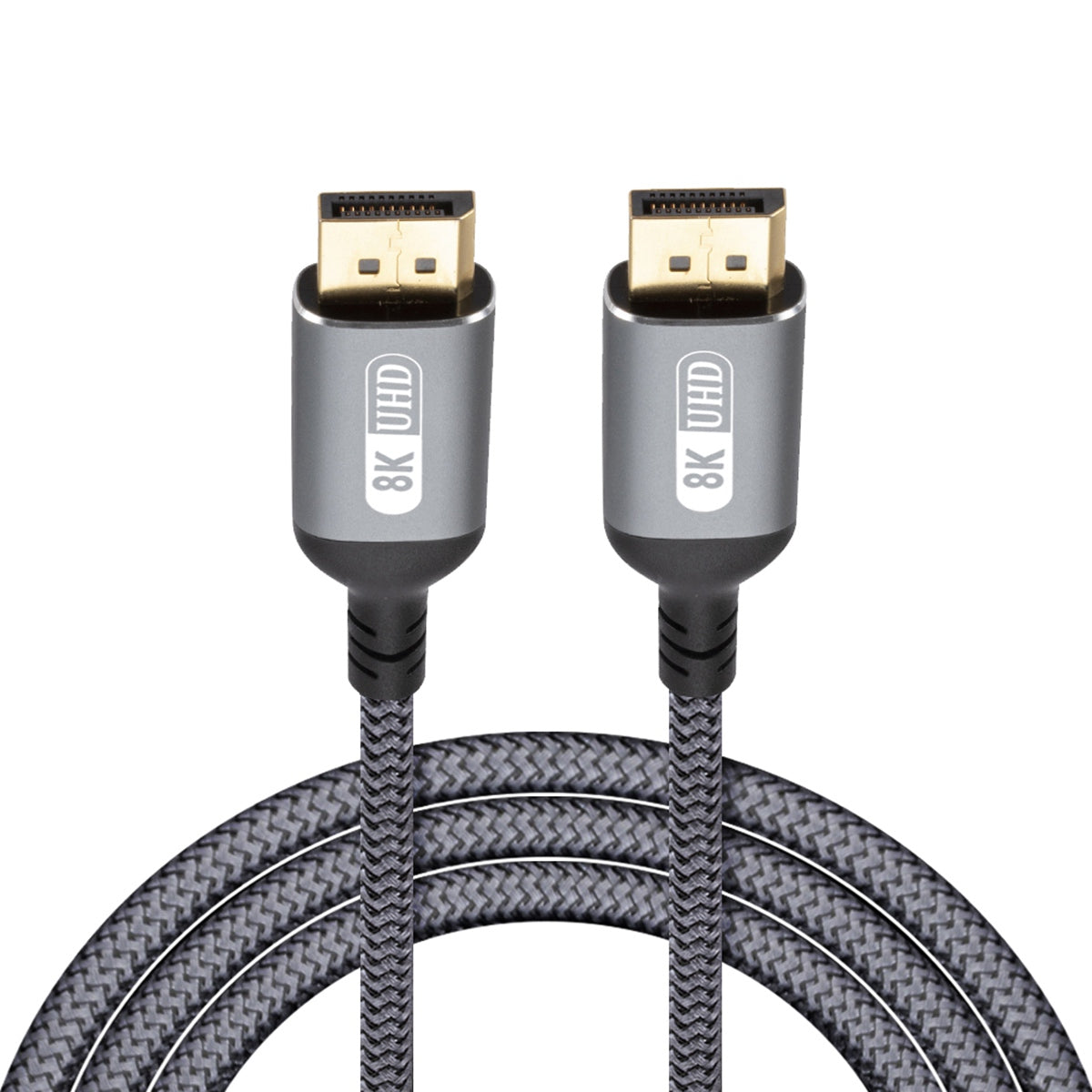 Uniqkart UHD DisplayPort Cable, 4m 8K DP to DP Cable Adapter Nylon Braided DisplayPort Cord Gold-Plated Connector DP Cable for Gaming Monitor Graphics Card