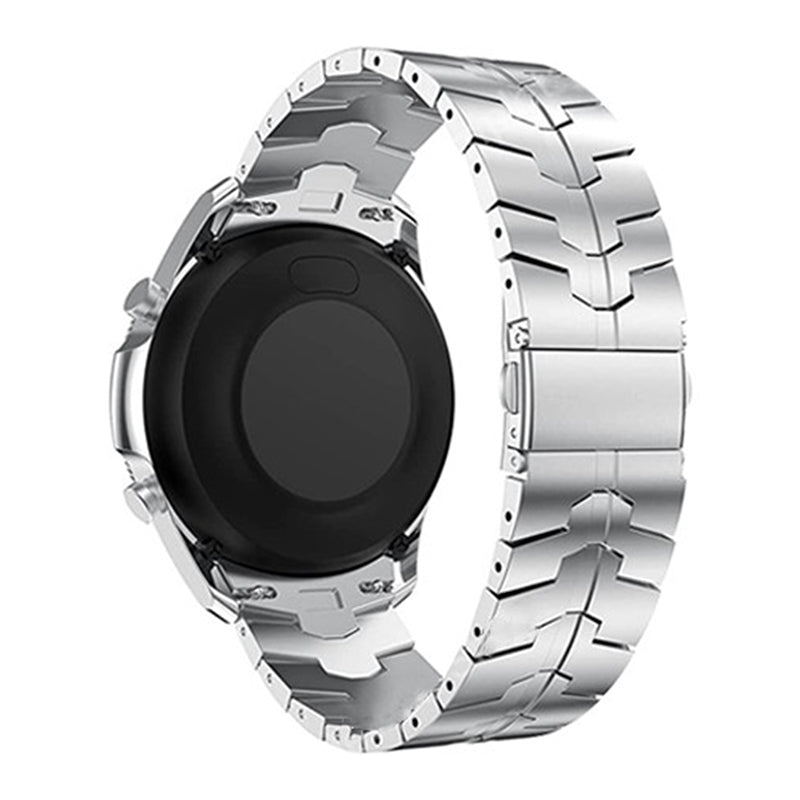 for Samsung Galaxy Watch6 40mm 44mm / Watch6 Classic 43mm 47mm / Watch 5 40mm 44mm / 5 Pro 45mm / Watch4 40mm 44mm Stainless Steel Wrist Strap Smart Watch Band - Silver