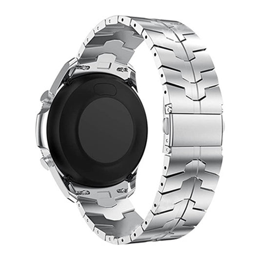 for Samsung Galaxy Watch6 40mm 44mm / Watch6 Classic 43mm 47mm / Watch 5 40mm 44mm / 5 Pro 45mm / Watch4 40mm 44mm Stainless Steel Wrist Strap Smart Watch Band - Silver
