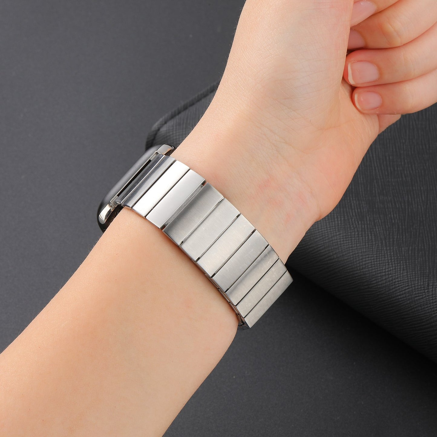 For Huawei Watch GT 3 Pro 46mm / Apex 46mm / Apex Pro, Replacement Watch Band Universal 22mm Magnetic Stainless Steel Watch Strap - Silver
