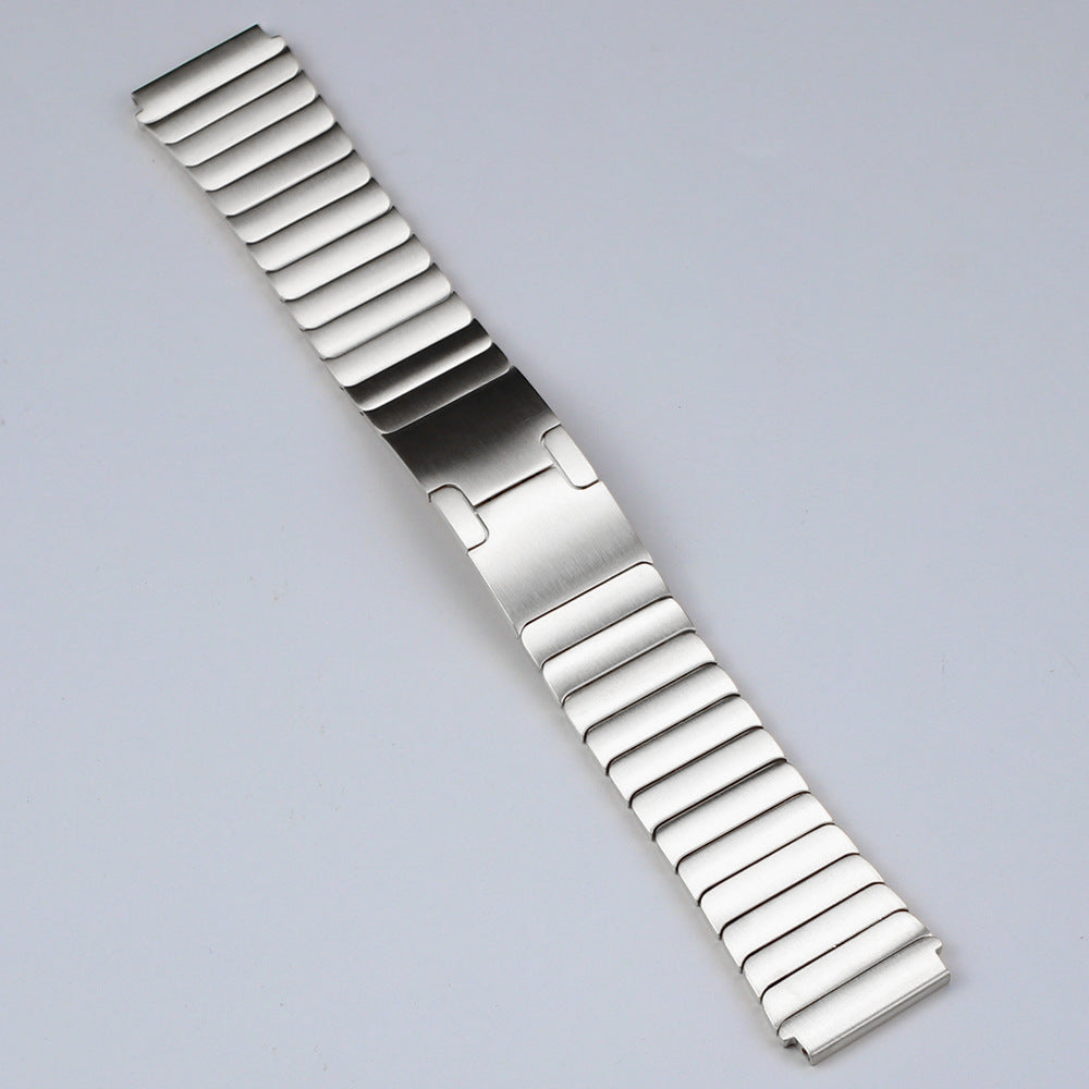 For Huawei Watch GT 2 46mm / Watch GT 3 Pro 46mm Titanium Steel 22mm Smart Watch Band Universal Quick Release Replacement Strap - Silver