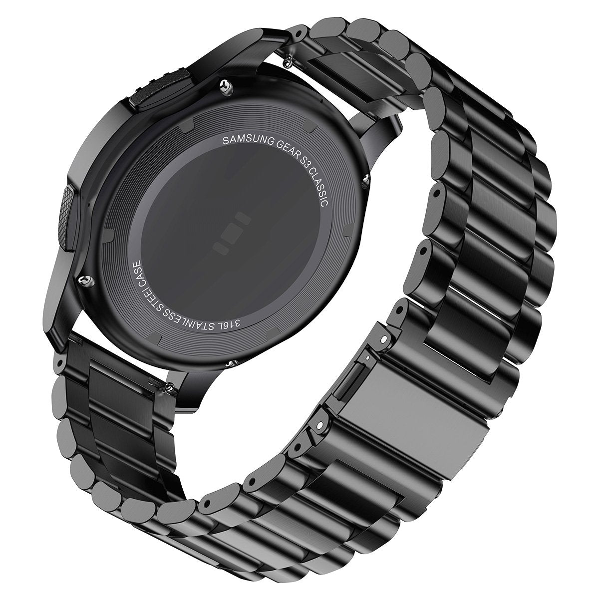 For Huawei Watch Fit mini / Watch B3 / B6 Quick Release Watch Strap Titanium Steel Watch Band 16mm Replacement Strap with Folding Clasp - Black