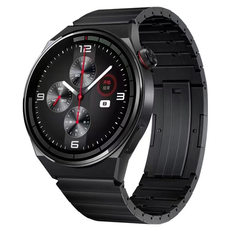 For Huawei Watch 3 / Watch GT 3 Pro 46mm / GT2 46mm Quick Release 22mm Universal Watch Strap Replacement Titanium Steel Wrist Band - Black