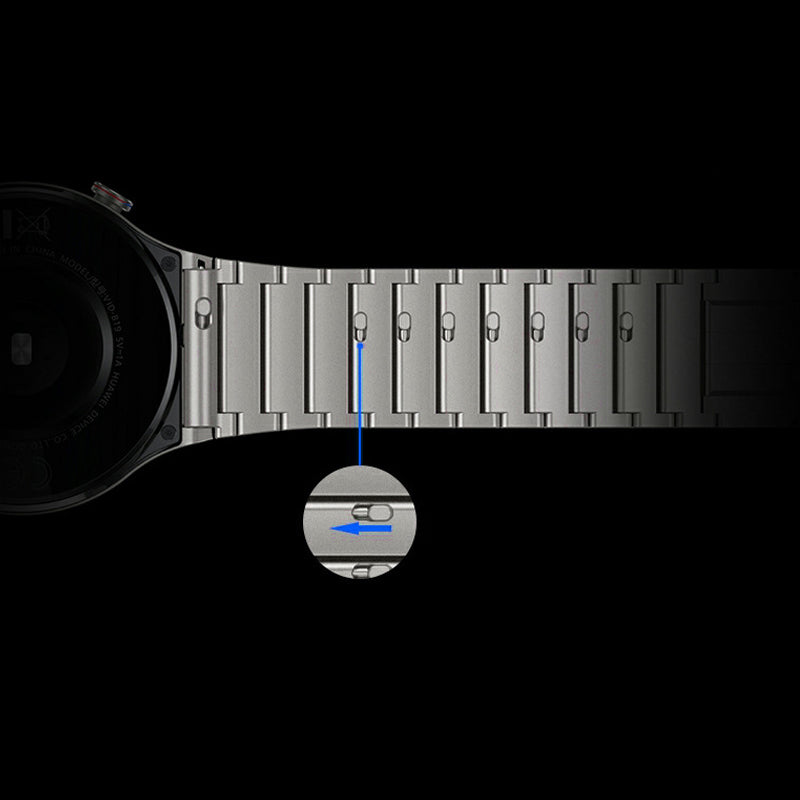 For Huawei Watch 3 / Watch GT 3 Pro 46mm / GT2 46mm Quick Release 22mm Universal Watch Strap Replacement Titanium Steel Wrist Band - Silver