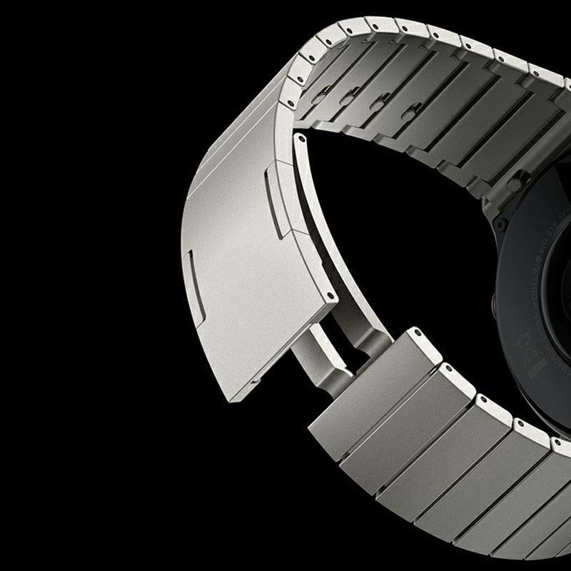 For Huawei Watch 3 / Watch GT 3 Pro 46mm / GT2 46mm Quick Release 22mm Universal Watch Strap Replacement Titanium Steel Wrist Band - Silver