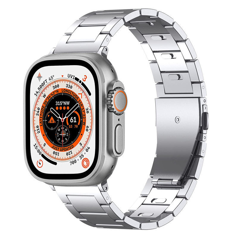 For Apple Watch Series 8 7 41mm / Series 6 5 4 SE SE(2022) 40mm / Series 1 2 3 38mm Titanium Alloy Watch Strap - Silver