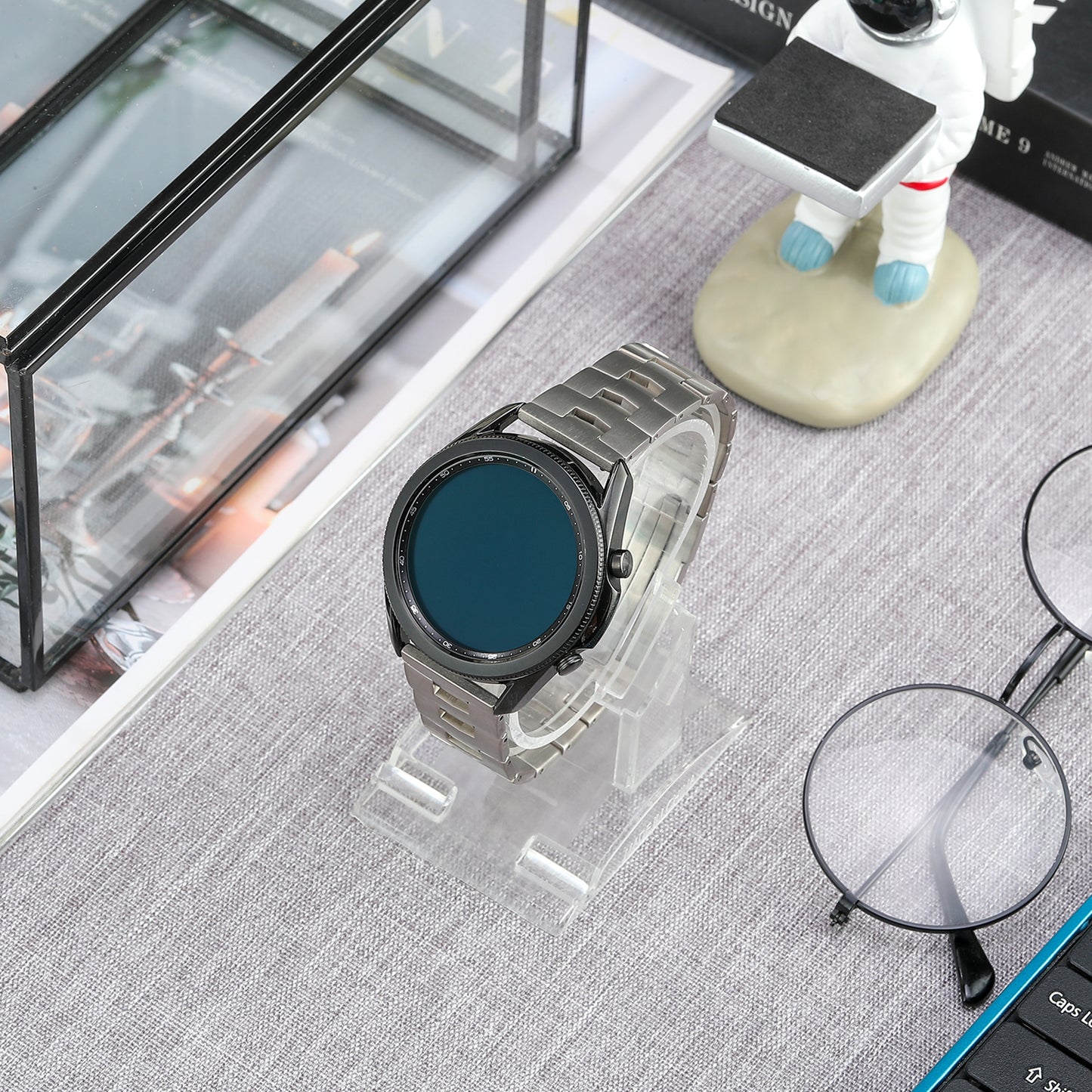 For Huawei Watch GT 3 SE / GT 2 Pro / Watch 3 Pro Titanium Steel Watch Strap 22mm Replacement Watch Band - Silver