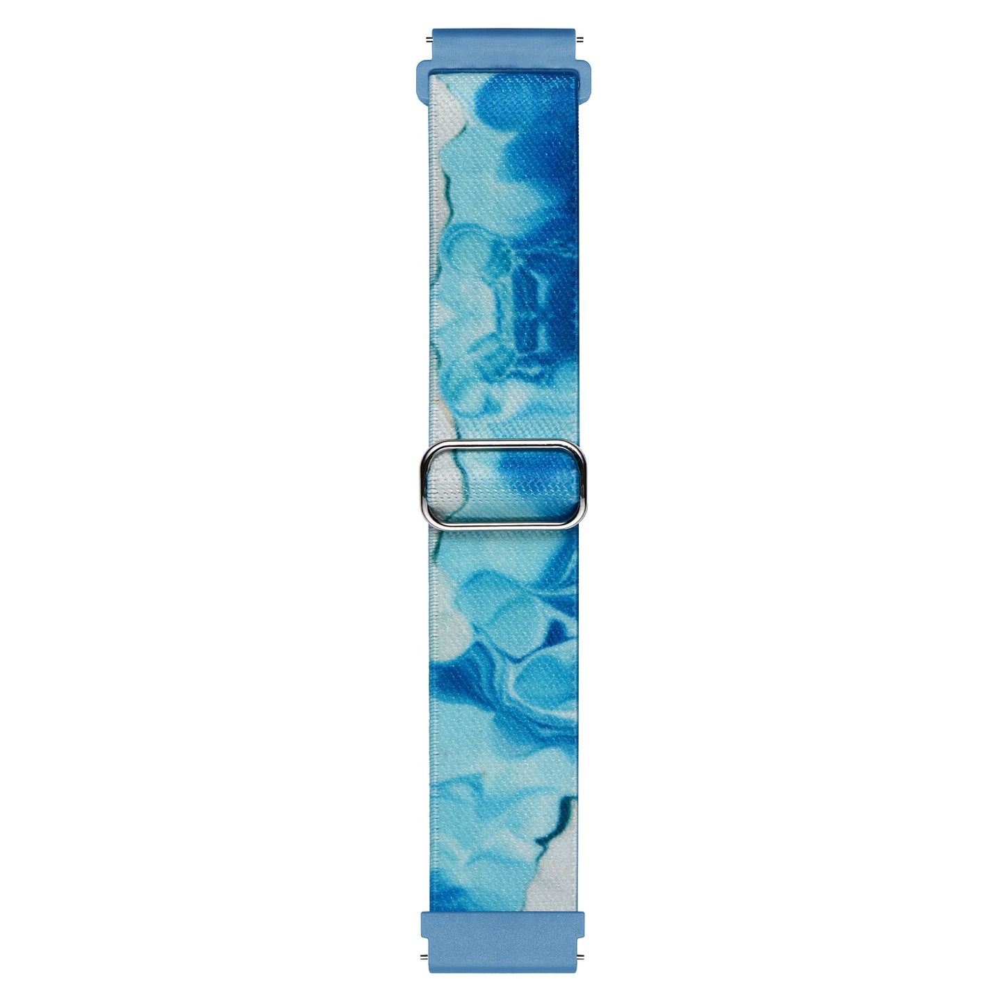 Nylon Watch Band for Coros Pace 2 / Apex 42mm , 20mm Pattern Adjustable Braided Loop Strap - Ocean Blue
