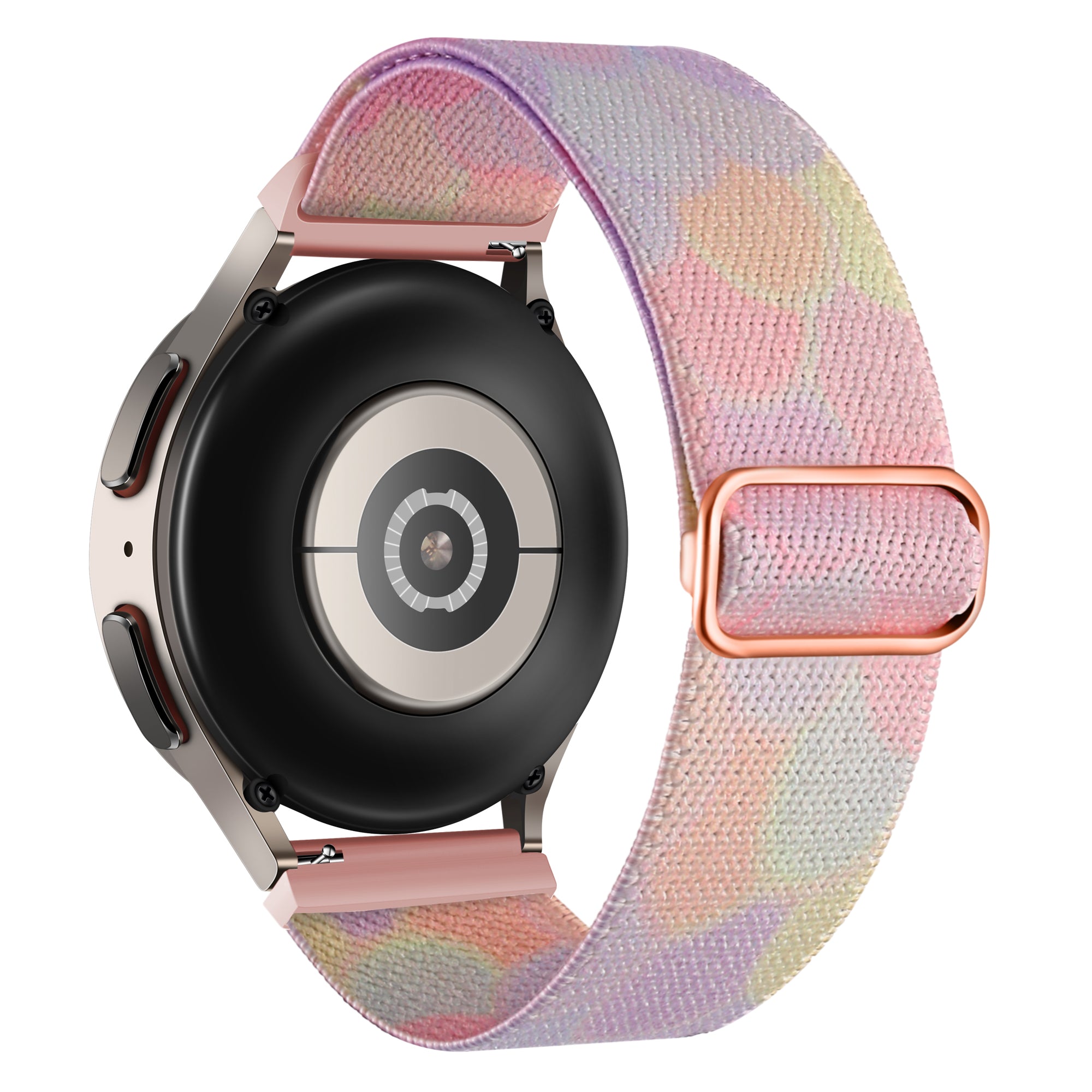 Nylon Watch Band for Coros Pace 2 / Apex 42mm , 20mm Pattern Adjustable Braided Loop Strap - Phantom Bubble