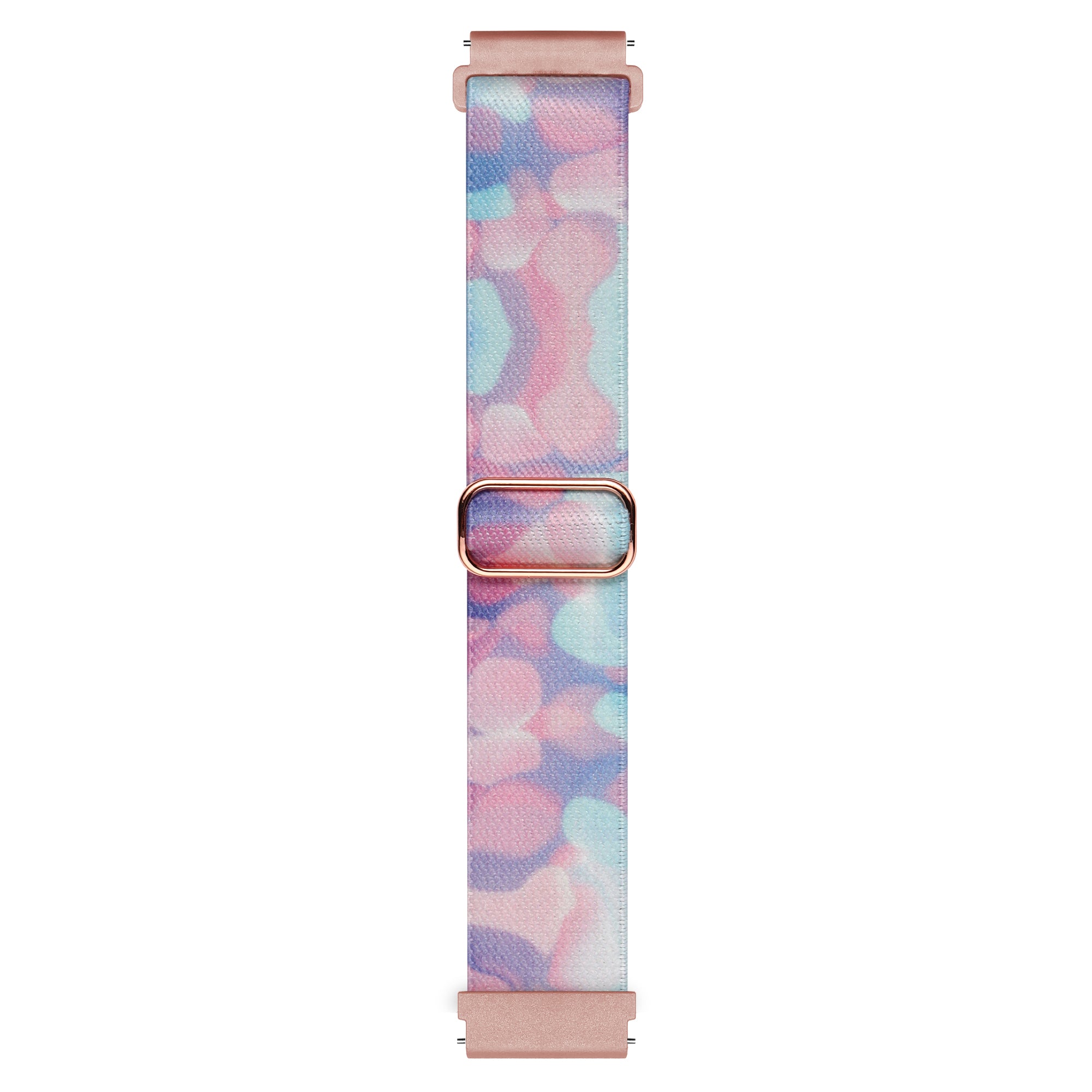 Nylon Watch Band for Coros Pace 2 / Apex 42mm , 20mm Pattern Adjustable Braided Loop Strap - Aqueous Fluid