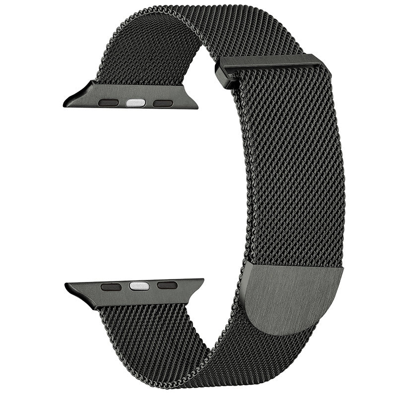 Uniqkart for Apple Watch Series 8 7 41mm / 6 5 4 SE (2022) SE 40mm / 3 2 1 38mm Milanese Watch Strap Magnetic Metal Watchband - Army Green