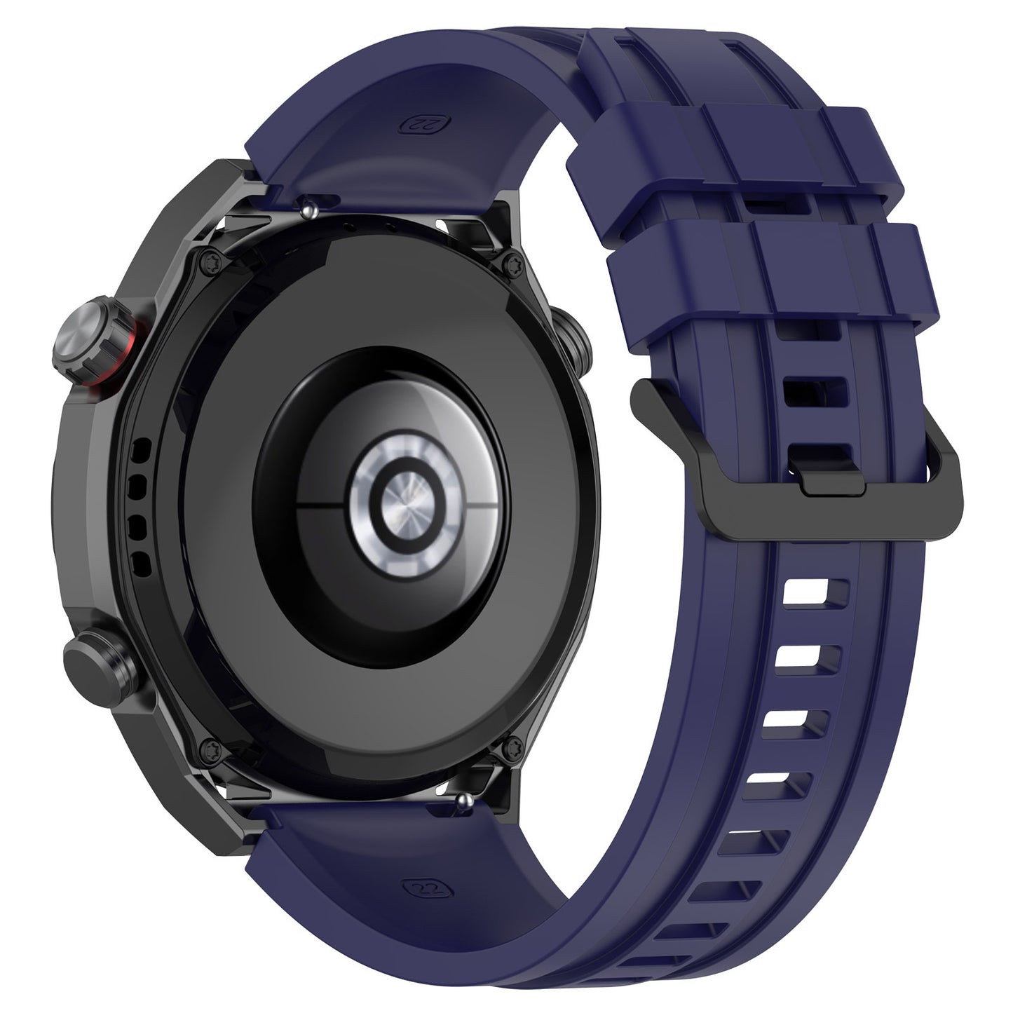 Silicone Watch Bands for Huawei Watch Ultimate , 22mm Replacement Strap Bracelet with Extension Strap - Midnight Blue