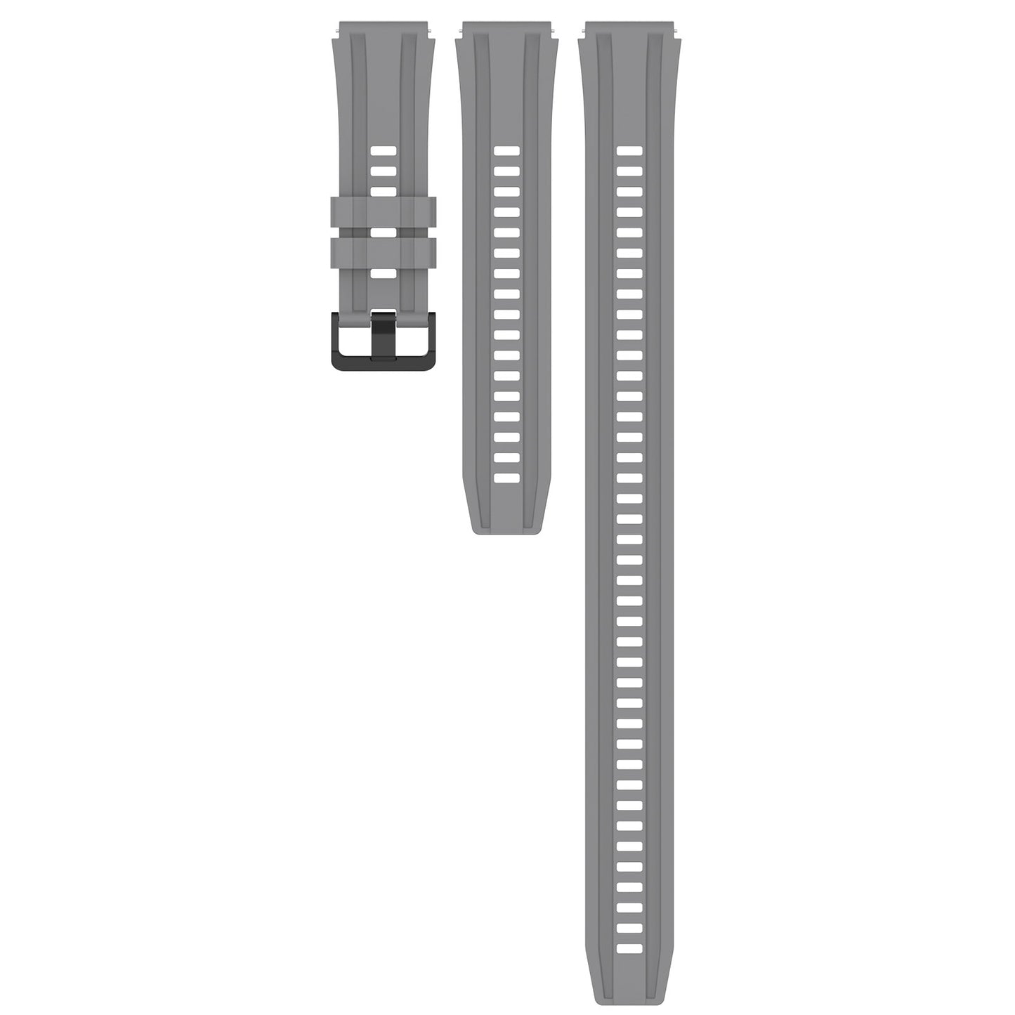 Silicone Watch Bands for Huawei Watch Ultimate , 22mm Replacement Strap Bracelet with Extension Strap - Grey