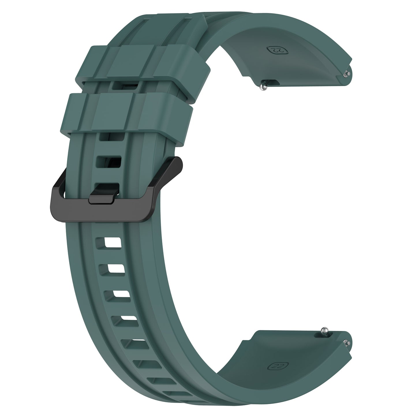 Silicone Watch Bands for Huawei Watch Ultimate , 22mm Replacement Strap Bracelet with Extension Strap - Olive Green