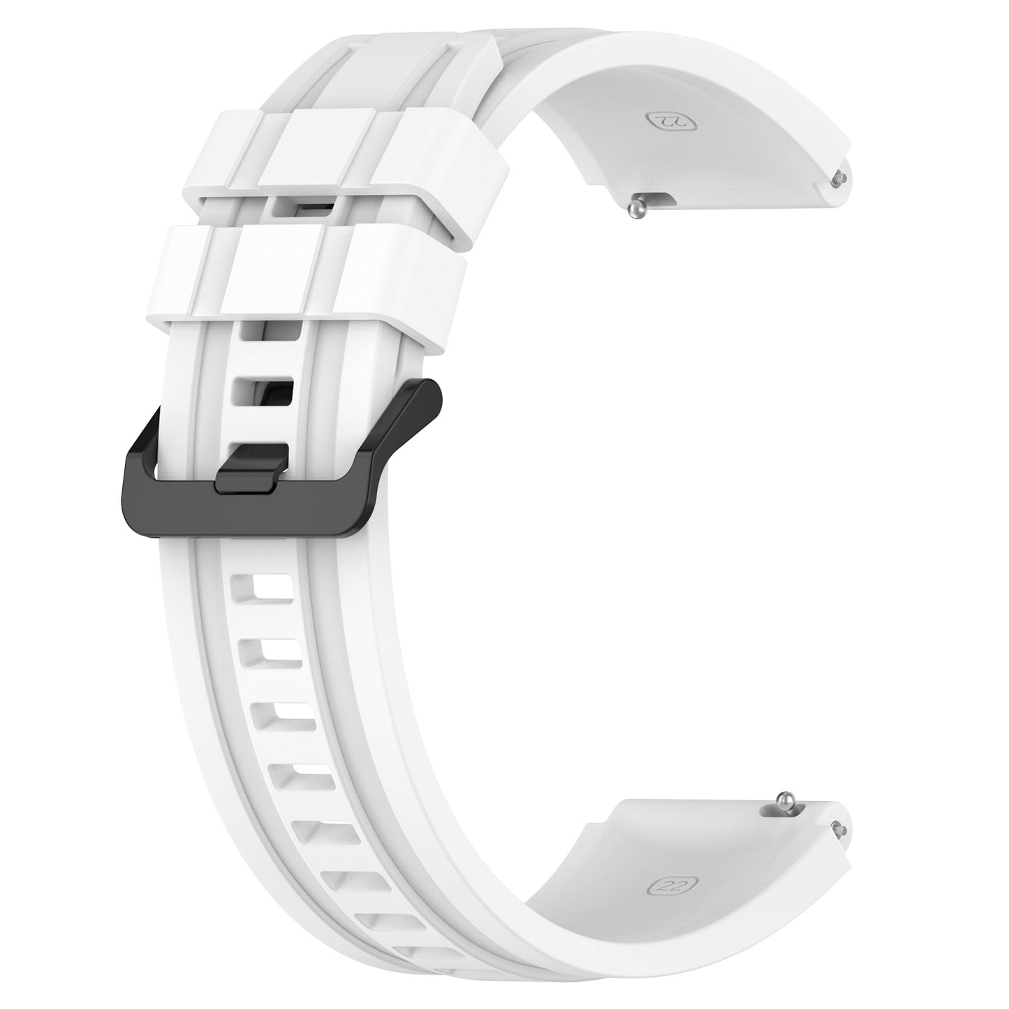 Silicone Watch Bands for Huawei Watch Ultimate , 22mm Replacement Strap Bracelet with Extension Strap - White