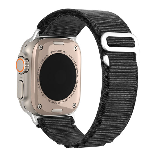 DUX DUCIS GS Series for Apple Watch Ultra 49mm  /  Series 8 7 45mm  /  6 5 4 SE (2022) SE 44mm  /  3 2 1 42mm Polyester Strap Replacement Watch Band - Black