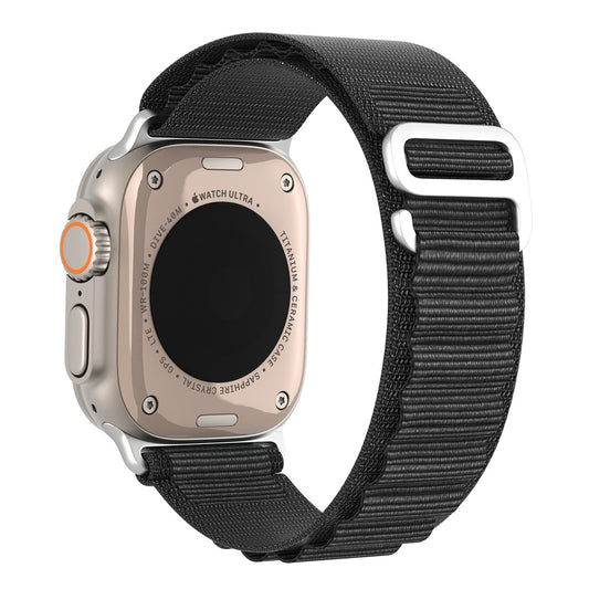 DUX DUCIS GS Series for Apple Watch Series 8 7 41mm  /  6 5 4 SE (2022) SE 40mm  /  3 2 1 38mm Polyester Watch Strap Replace Wrist Band - Black