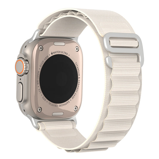 DUX DUCIS GS Series for Apple Watch Series 8 7 41mm  /  6 5 4 SE (2022) SE 40mm  /  3 2 1 38mm Polyester Watch Strap Replace Wrist Band - Starlight Color