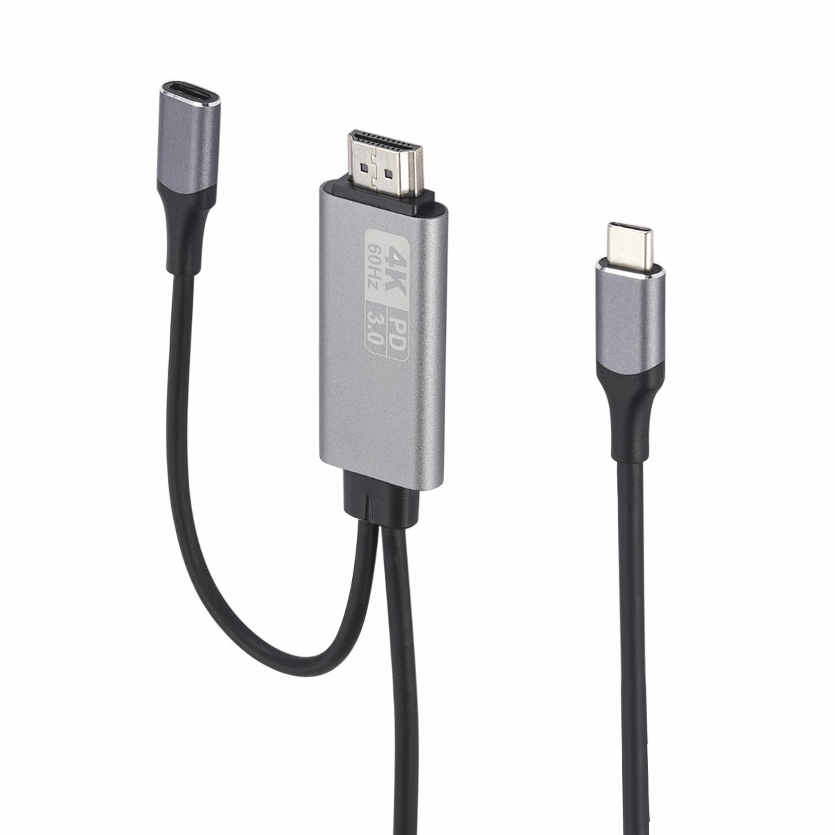 9572 USB Type C to HDMI Cable for Screen Sharing 4K/60Hz PD3.0 Fast Charging Adapter for MacBook HDTV
