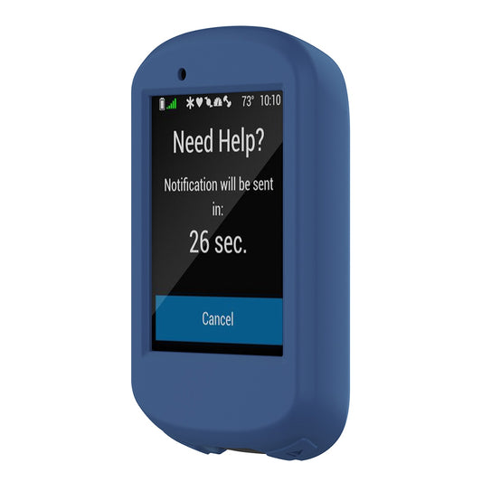Soft Silicone Case for Garmin Edge 830 Bike GPS Computer Protective Cover - Dark Blue