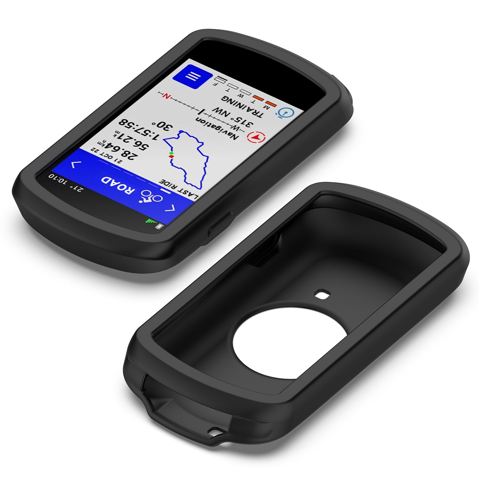 Uniqkart for Garmin Edge 1040 Scratch Resistant Soft Silicone Case Bike GPS Computer Protective Cover - Black