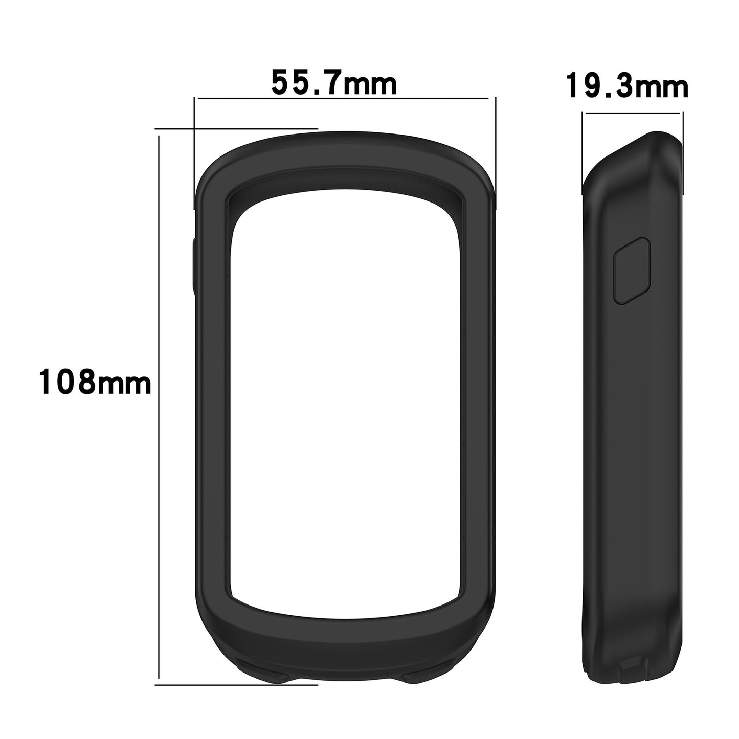 Uniqkart for Garmin Explore 2 Bike GPS Computer Anti-drop Protective Cover Soft Silicone Case - Wine Red