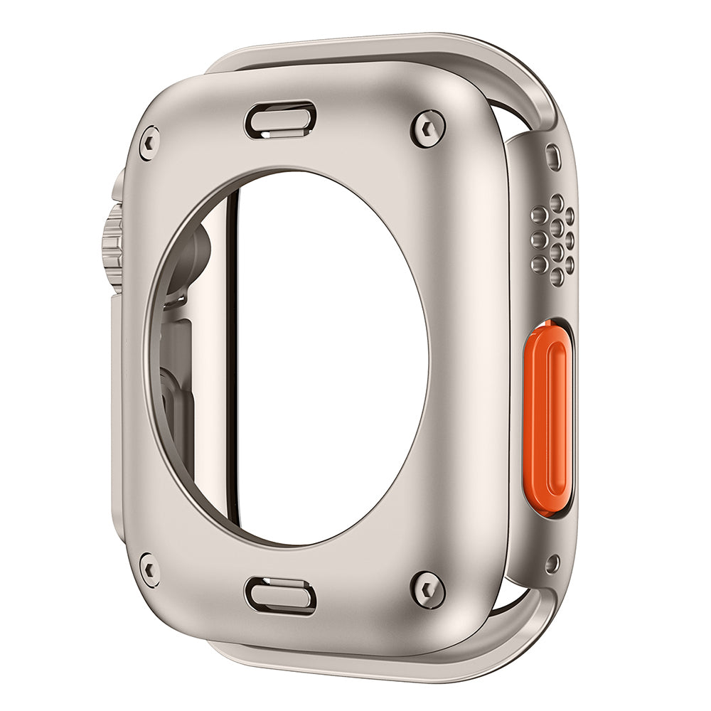 HD PC Case for Apple Watch Series 6 5 4 SE (2022) SE 44mm , Anti-Scratch Watch Cover with Tempered Glass Screen Protector - Black