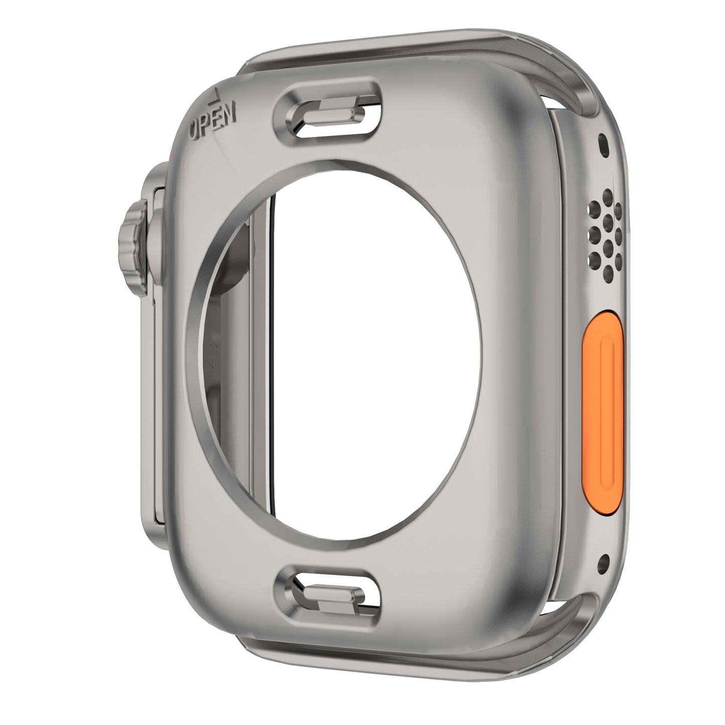 Waterproof Full Coverage Cover for Apple Watch Series 8 7 45mm , Hard PC Watch Case with Tempered Glass Screen Protector - Titanium Gold