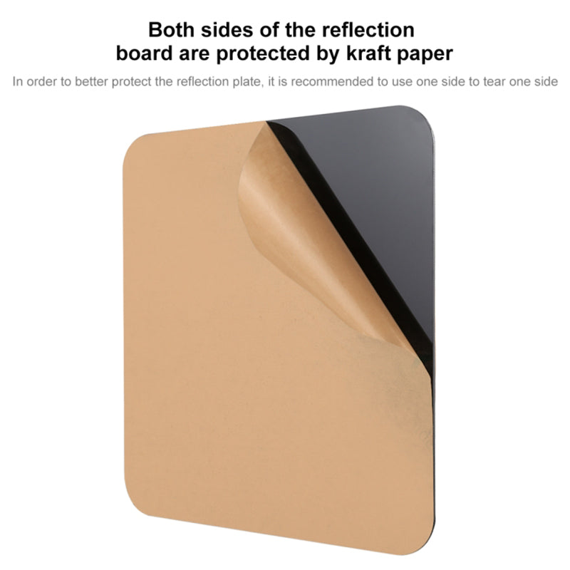Puluz PU5320 20CM Acrylic Photography Reflection Board Background Board Photography Accessory - Black
