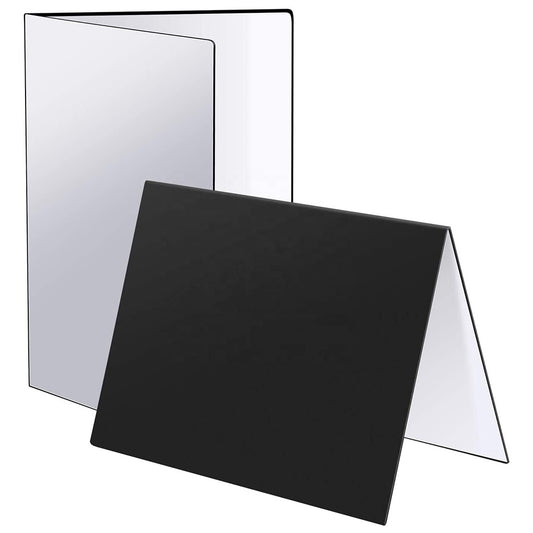 3 in 1 Photography Reflector Cardboard Folding Light Diffuser Board, A4 Size - Black/White/Silver