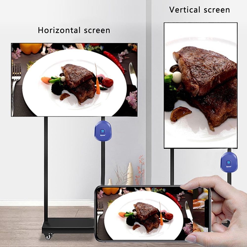 Uniqkart E26 1080P 2.4G Wireless WiFi Horizontal/Vertical Screen Mirroring HDMI Adapter TV HD Display Dongle Support TikTok