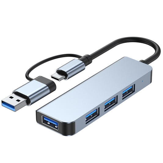 2013TU3 USB3.0 / Type-C Splitter 4 USB3.0 Ports USB Hub 4-in-1 Phone Laptop Computer Adapter