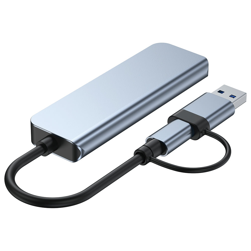 2013TU3 USB3.0 / Type-C Splitter 4 USB3.0 Ports USB Hub 4-in-1 Phone Laptop Computer Adapter