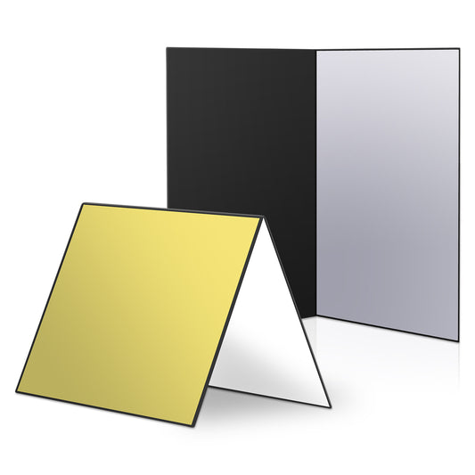 Uniqkart 2Pcs Light Reflector Photography A3 Cardboard Studio Foldable Light Diffuser Board, 42x30cm
