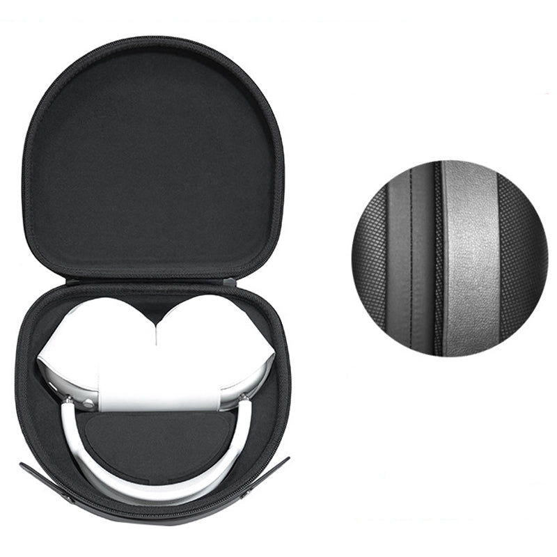 Portable Anti-impact Nylon Bluetooth Headphone Protective Case Headset Carrying Bag for AirPods Max - Black
