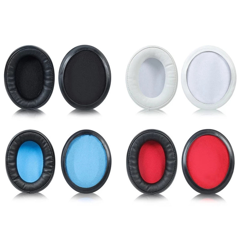 1 Pair Comfortable Earpads Leather Sponge Cushions for Audio-Technica ATH-AR5BT AR5IS Headphone Accessories Replacement - White