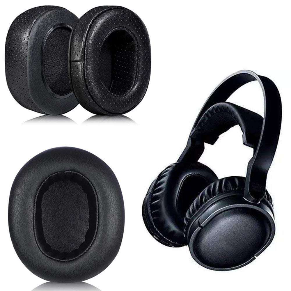 1 Pair Replacement Earpads for Sony MDR-DS7500 RF7500 Headphone Soft Sponge Cowhide Leahter Sponge Cushion Pads - Blue