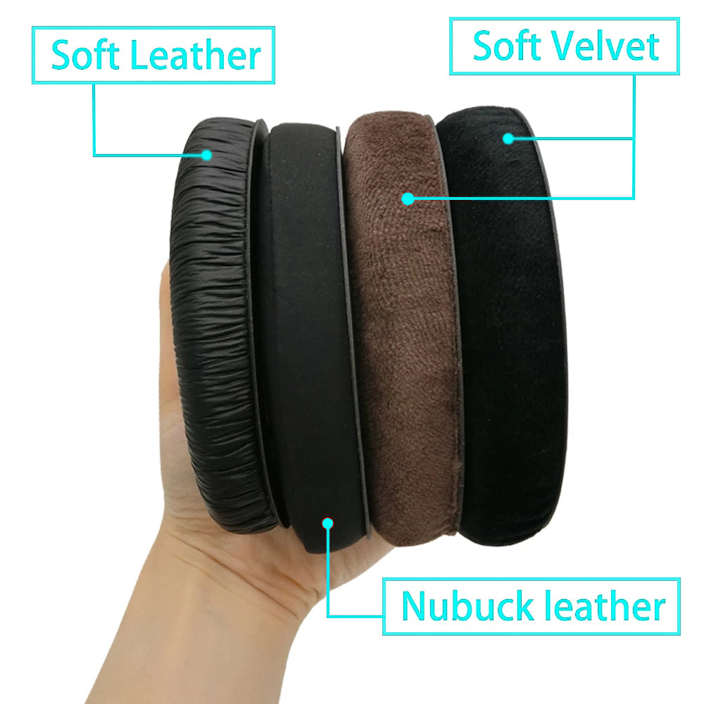 1 Pair Replacement Earpads for SENNHEISER G4ME ZERO Headphone Soft Sponge Leahter Cushion Pads - Black/Cloth